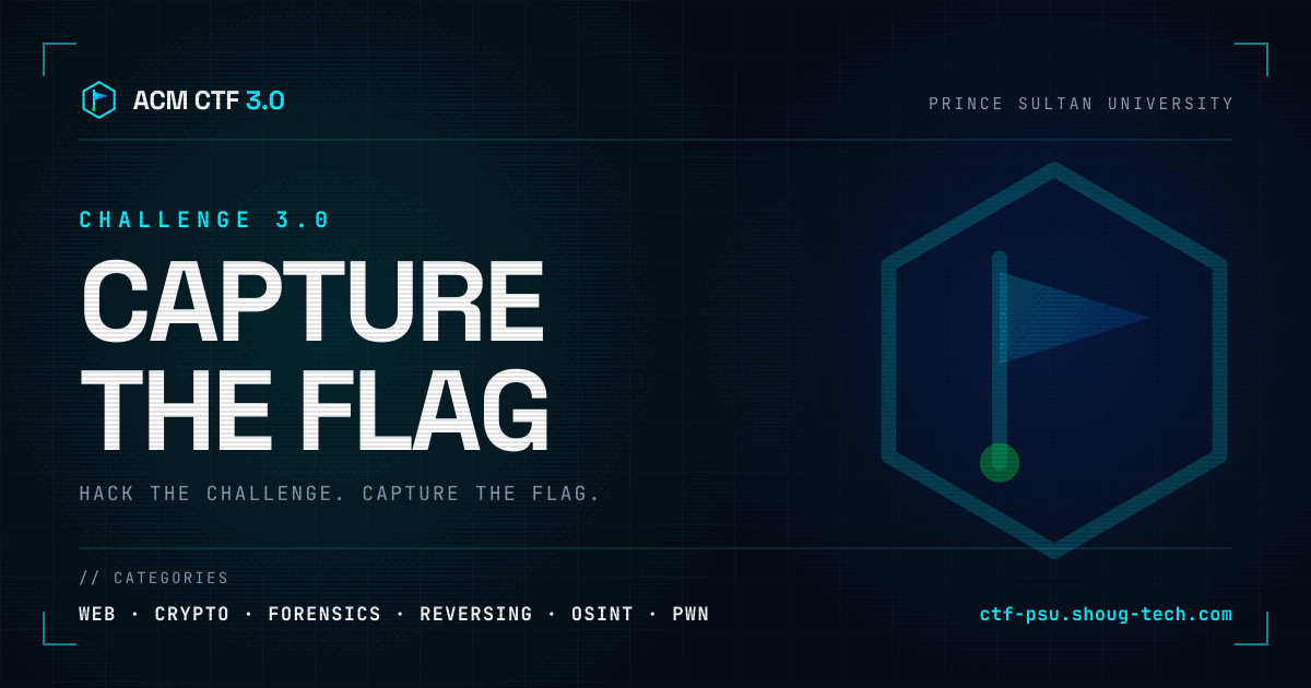 ACM/CyberTech CTF 3.0 event banner